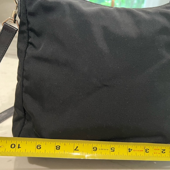 Black Gucci canvas bamboo top handle with removable leather strap. - Picture 13 of 14